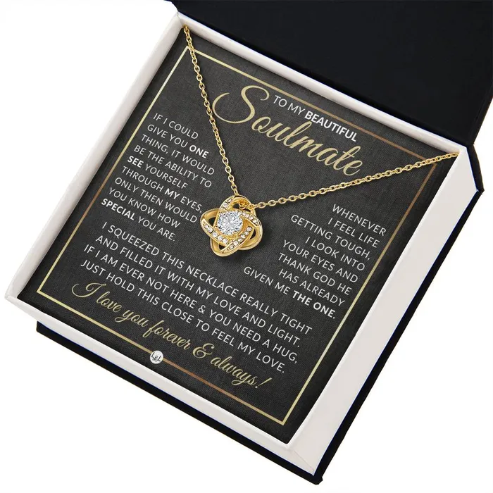 Gift Idea For A Soulmate Who Has Everything Pendant Necklace Sentimental and Romantic Christmas Gift Valentines Day Birthday or Anniversary Present ShineOn Fulfillment Necklaces