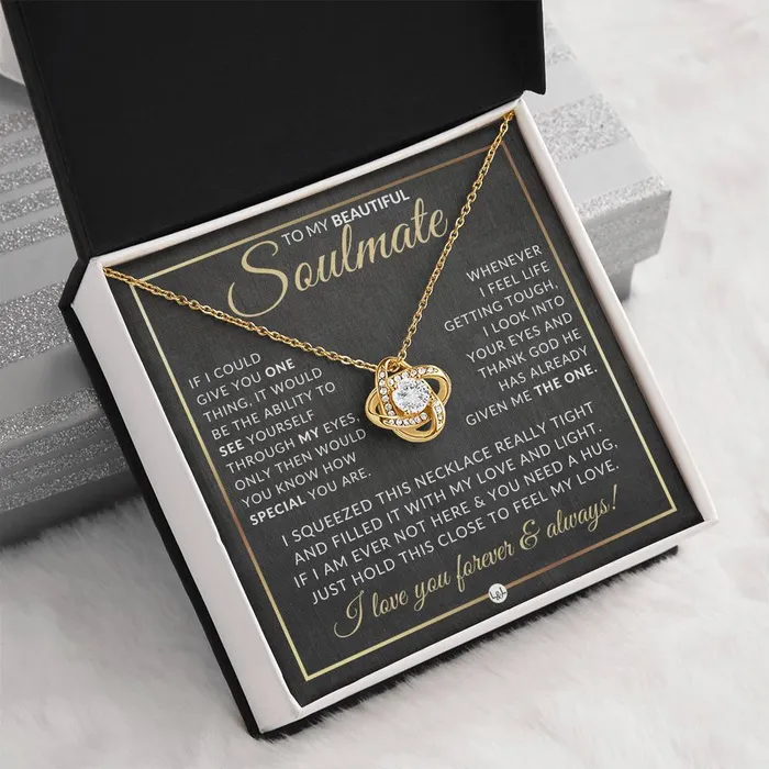 Gift Idea For A Soulmate Who Has Everything Pendant Necklace Sentimental and Romantic Christmas Gift Valentines Day Birthday or Anniversary Present ShineOn Fulfillment Necklaces