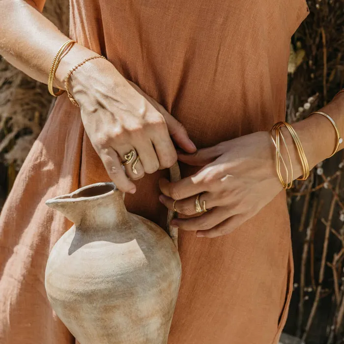 Golden Serpent Ring Amano Studio Rings