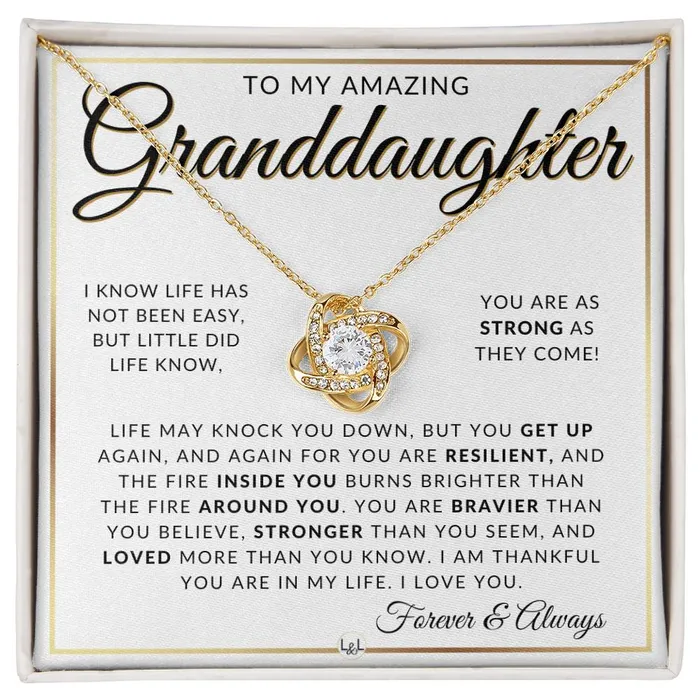 Granddaughter Gift Idea Pendant Necklace For My Granddaughter Sentimental Message of Encouragement Great Christmas Gift Birthday Present or Graduation Surprise ShineOn Fulfillment Necklaces Granddaughter Gift Idea Pendant Necklace For My Granddaughter Sentimental Message of Encouragement Great Christmas Gift Birthday Present or Graduation Surprise ShineOn Fulfillment Necklaces