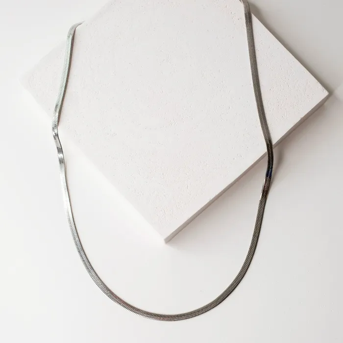 Grayling Necklaces Waterproof Gigi Herringbone Chain Necklace