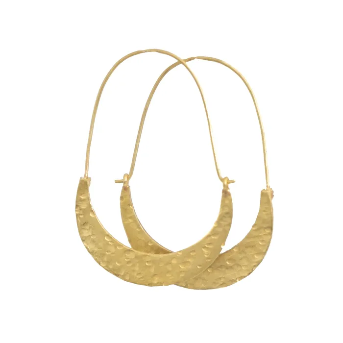 Hammered Hoop Earrings Vivien Frank Designs Earrings