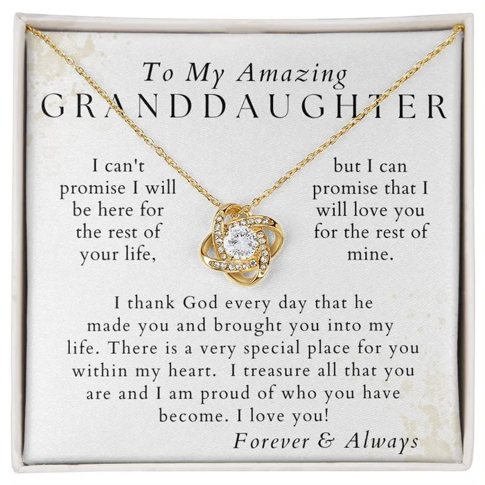 I Love You Granddaughter Necklace Gift from Grandpa Grandma Birthday Graduation Valentines Christmas Gifts ShineOn Fulfillment Necklaces