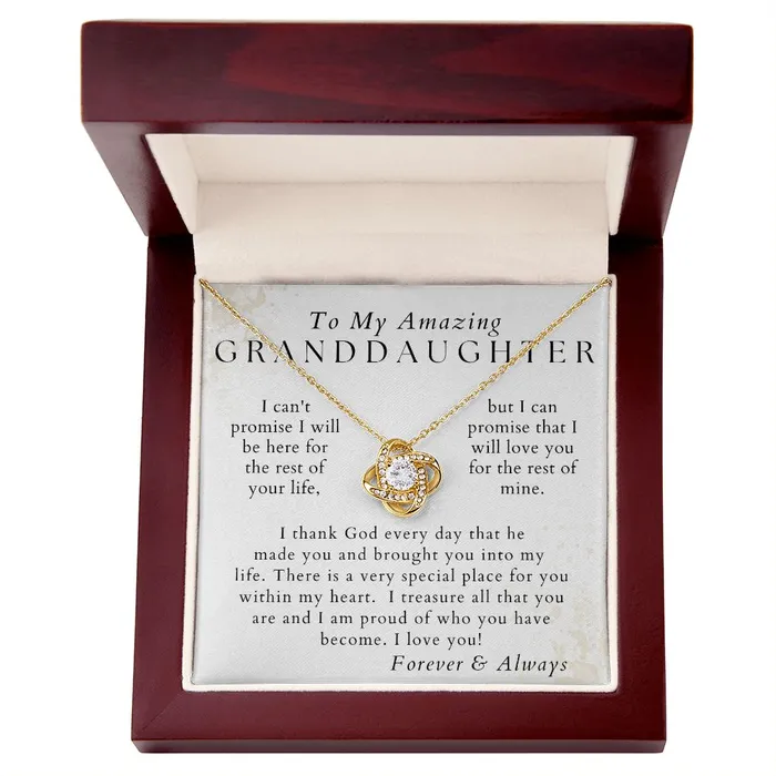 I Love You Granddaughter Necklace Gift from Grandpa Grandma Birthday Graduation Valentines Christmas Gifts ShineOn Fulfillment Necklaces