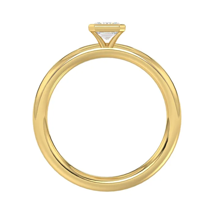 LADIES SOLITAIRE RING 1CT EMERALD DIAMOND 14K YELLOW GOLD CENTER STONE EMERALD DIAMOND 1CT Ethos Rings LADIES SOLITAIRE RING 1CT EMERALD DIAMOND 14K YELLOW GOLD CENTER STONE EMERALD DIAMOND 1CT Ethos Rings