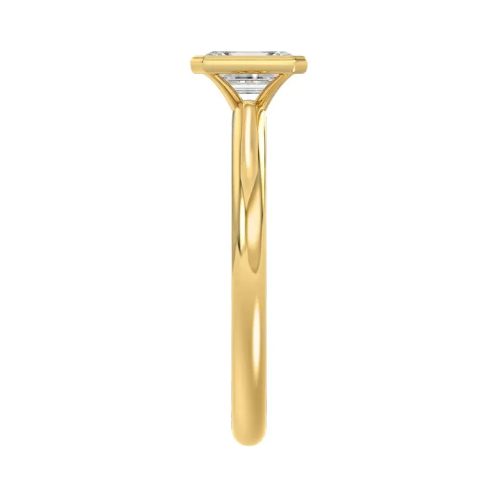 LADIES SOLITAIRE RING 1CT EMERALD DIAMOND 14K YELLOW GOLD CENTER STONE EMERALD DIAMOND 1CT Ethos Rings LADIES SOLITAIRE RING 1CT EMERALD DIAMOND 14K YELLOW GOLD CENTER STONE EMERALD DIAMOND 1CT Ethos Rings