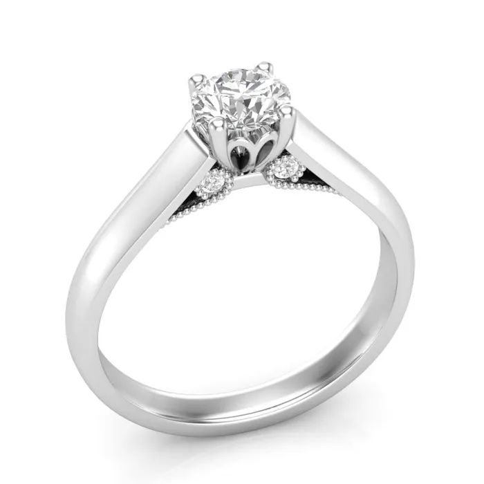 Luminar Diamond Engagement Ring Luminar LS8541 054 ctw Rings