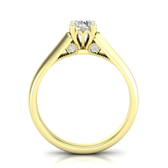 Luminar Diamond Engagement Ring Luminar LS8541 054 ctw Rings