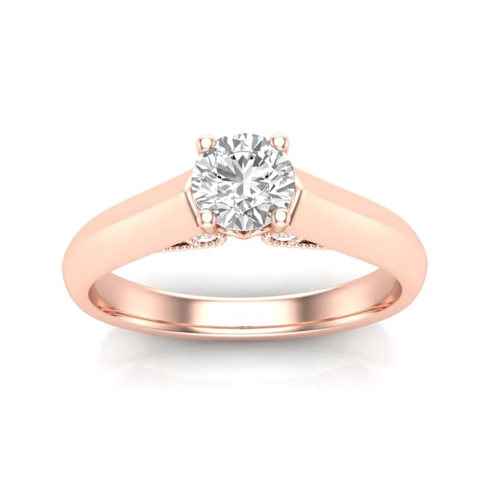 Luminar Diamond Engagement Ring Luminar LS8541 054 ctw Rings
