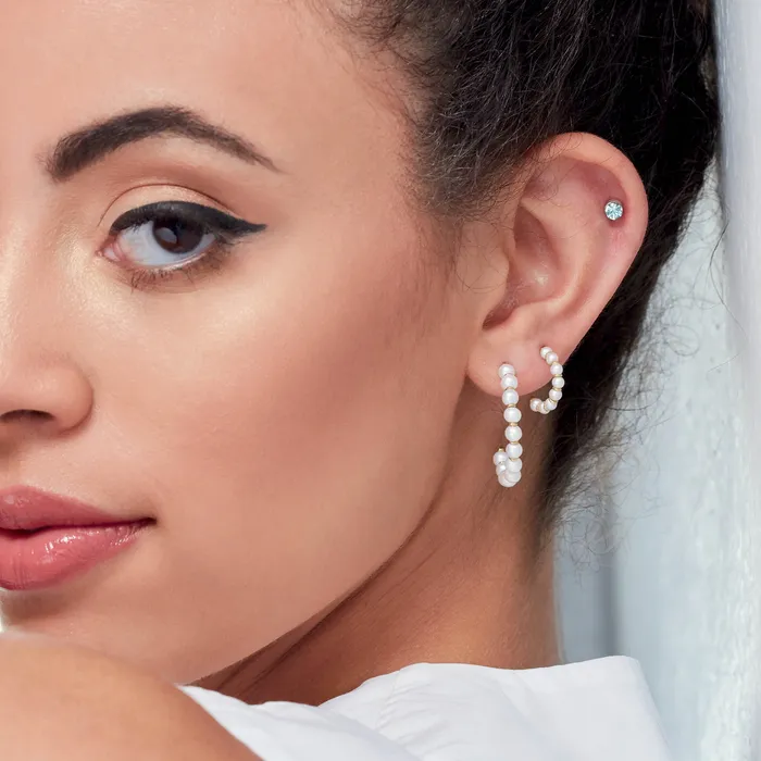 Micro Natural Diamond BezelSet Earrings Single or Pair 14K Yellow White or Rose Gold 125 MM to 25 MM 302 Fine Jewelry Earrings