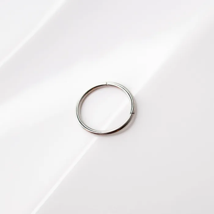 Mya Smooth Hinged Segment Ring Titanium Clicker Hoop for Noses Ears Cartilage Grayling Rings