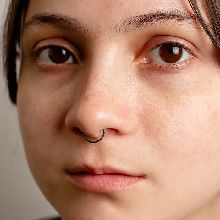 Mya Smooth Hinged Segment Ring Titanium Clicker Hoop for Noses Ears Cartilage Grayling Rings