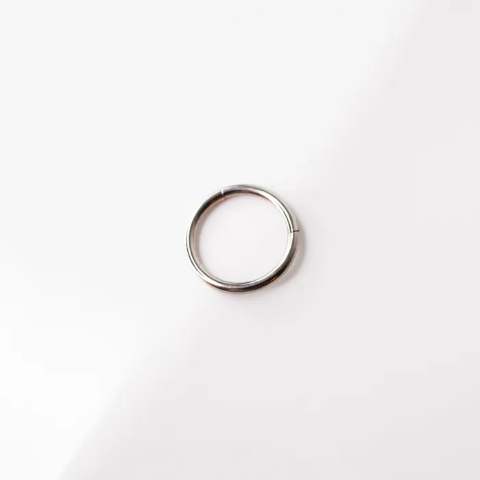 Mya Smooth Hinged Segment Ring Titanium Clicker Hoop for Noses Ears Cartilage Grayling Rings