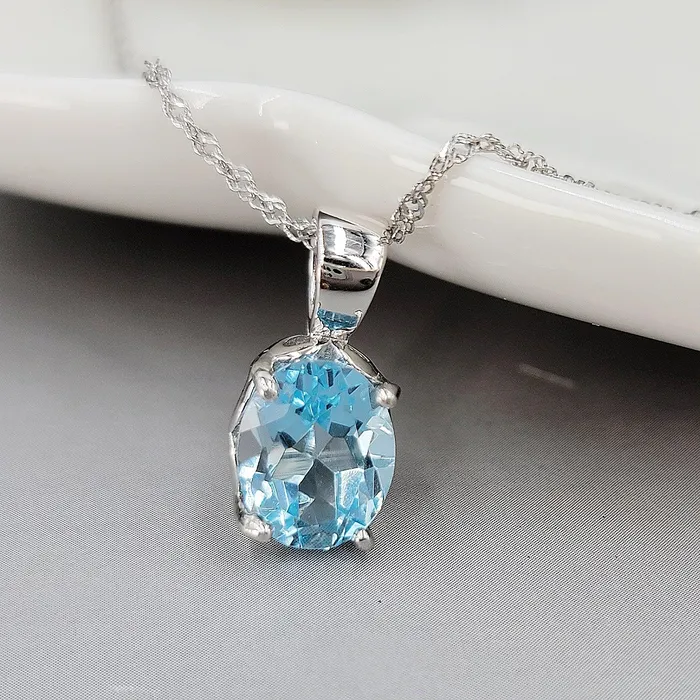 Natural Topaz Heart Necklace Uniquelan Jewelry Necklaces Natural Topaz Heart Necklace Uniquelan Jewelry Necklaces