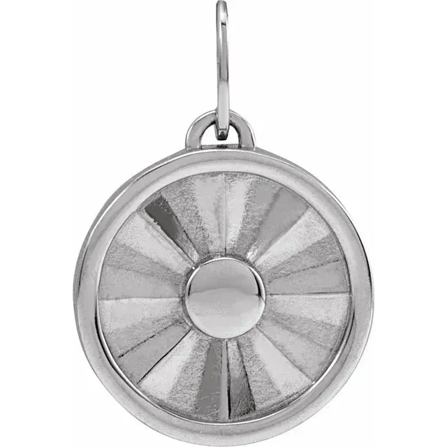 Necklaces 302 Fine Jewelry Sun Disc Starburst Pendant or Adjustable Necklace Solid 14K Yellow White Rose Gold or Sterling Silver