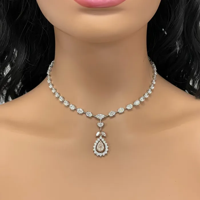 Necklaces Beauvince Beauvince Maira Diamond Necklace 1926 ct Diamonds in Gold