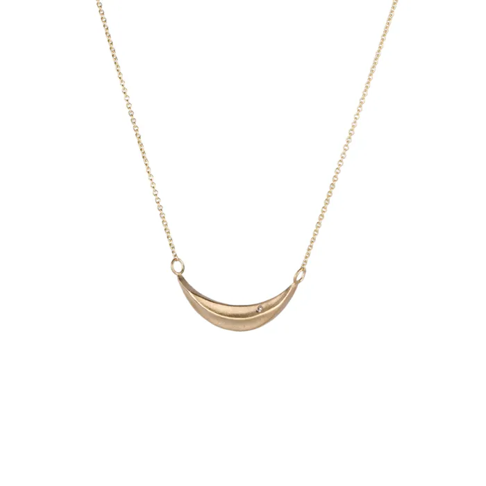 Necklaces Corey Egan Gold and Diamond Wisp Necklace