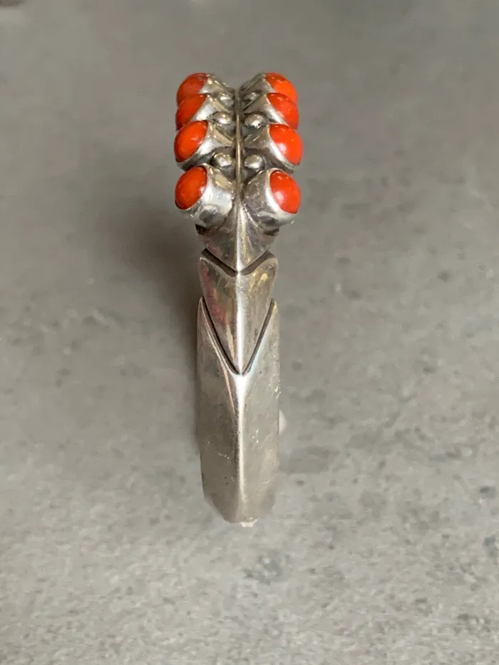 Necklaces Crown Jewels Coin Phillip Guerro Sterling Natural Mediterranean Coral Cuff