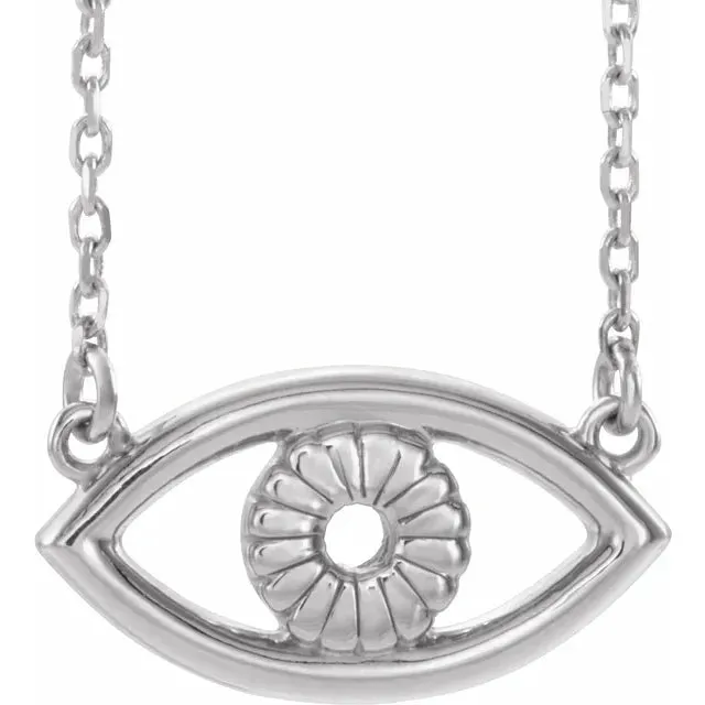 Necklaces Evil Eye Wear Everyday 16 or 18 Necklace 14K Yellow White Rose Gold or Sterling 302 Fine Jewelry Necklaces Evil Eye Wear Everyday 16 or 18 Necklace 14K Yellow White Rose Gold or Sterling 302 Fine Jewelry