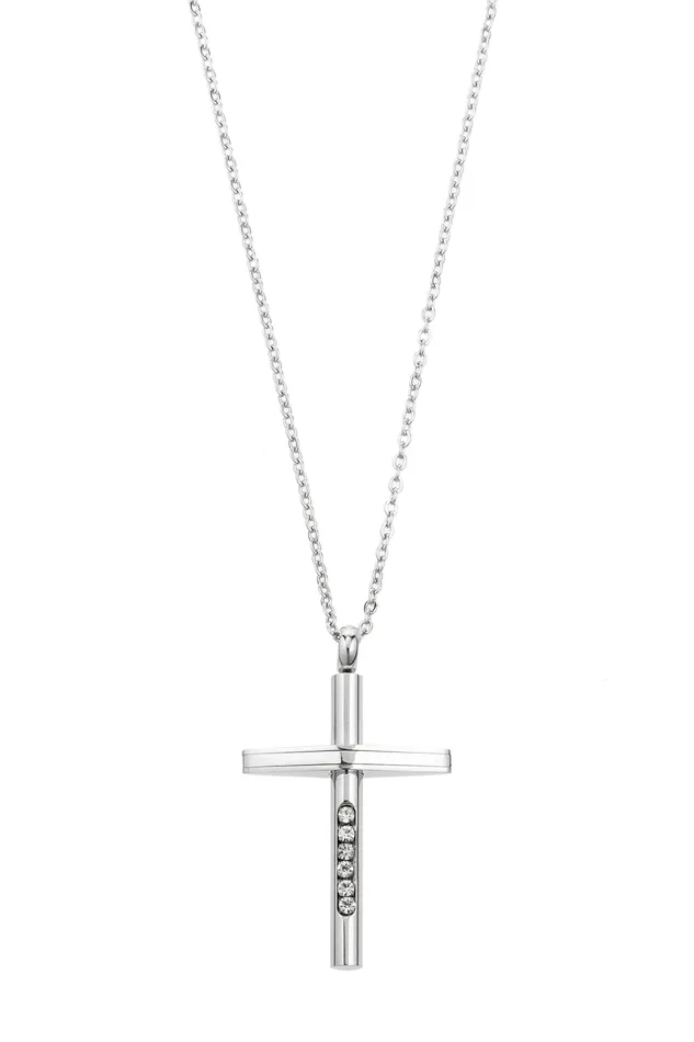 Necklaces Eye Candy LA Cross Necklace