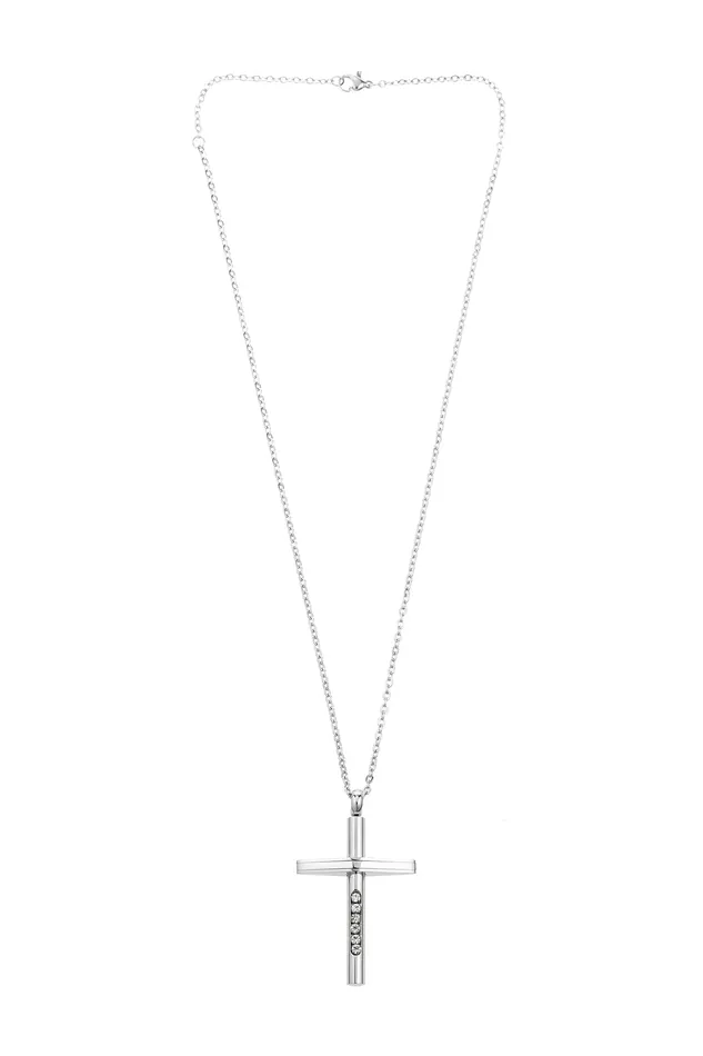 Necklaces Eye Candy LA Cross Necklace