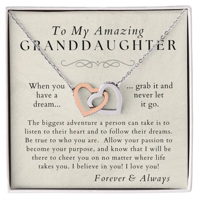 Necklaces Follow Your Dreams Granddaughter Necklace Gift from Grandma Grandpa Christmas Birthday Graduation Valentines Gifts ShineOn Fulfillment Necklaces Follow Your Dreams Granddaughter Necklace Gift from Grandma Grandpa Christmas Birthday Graduation Valentines Gifts ShineOn Fulfillment