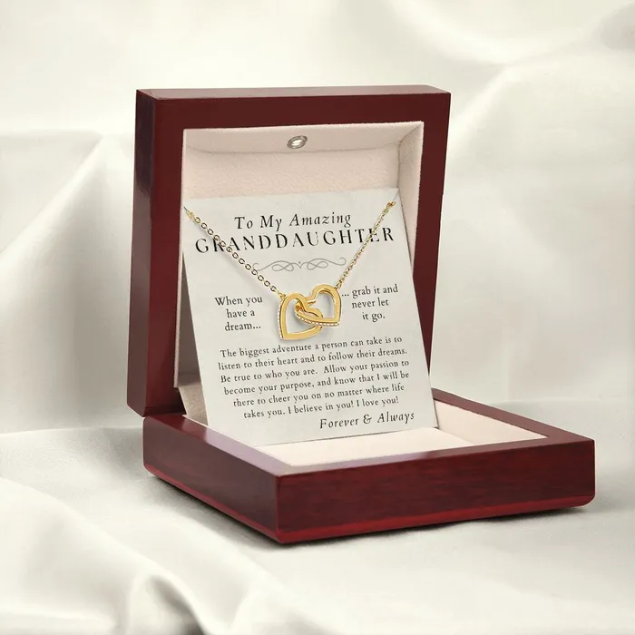Necklaces Follow Your Dreams Granddaughter Necklace Gift from Grandma Grandpa Christmas Birthday Graduation Valentines Gifts ShineOn Fulfillment