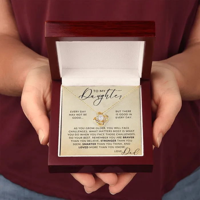 Necklaces Good In Everyday To My Daughter From Dad Father to Daughter Gift Christmas Gifts Birthday Present Graduation Necklace Valentines Day ShineOn Fulfillment