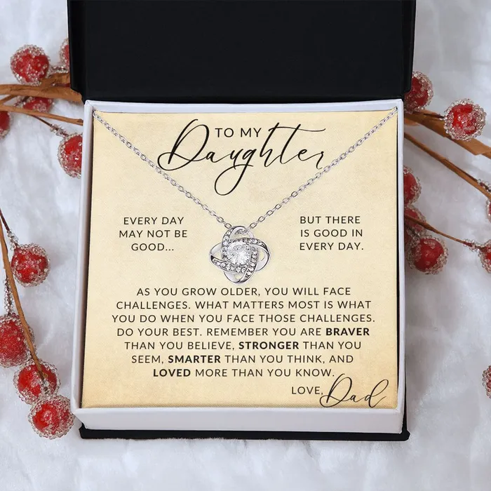Necklaces Good In Everyday To My Daughter From Dad Father to Daughter Gift Christmas Gifts Birthday Present Graduation Necklace Valentines Day ShineOn Fulfillment