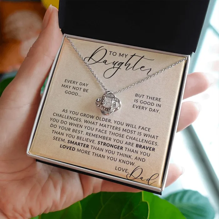 Necklaces Good In Everyday To My Daughter From Dad Father to Daughter Gift Christmas Gifts Birthday Present Graduation Necklace Valentines Day ShineOn Fulfillment