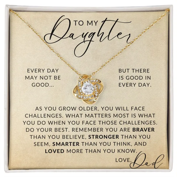 Necklaces Good In Everyday To My Daughter From Dad Father to Daughter Gift Christmas Gifts Birthday Present Graduation Necklace Valentines Day ShineOn Fulfillment