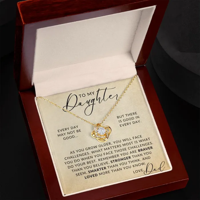 Necklaces Good In Everyday To My Daughter From Dad Father to Daughter Gift Christmas Gifts Birthday Present Graduation Necklace Valentines Day ShineOn Fulfillment