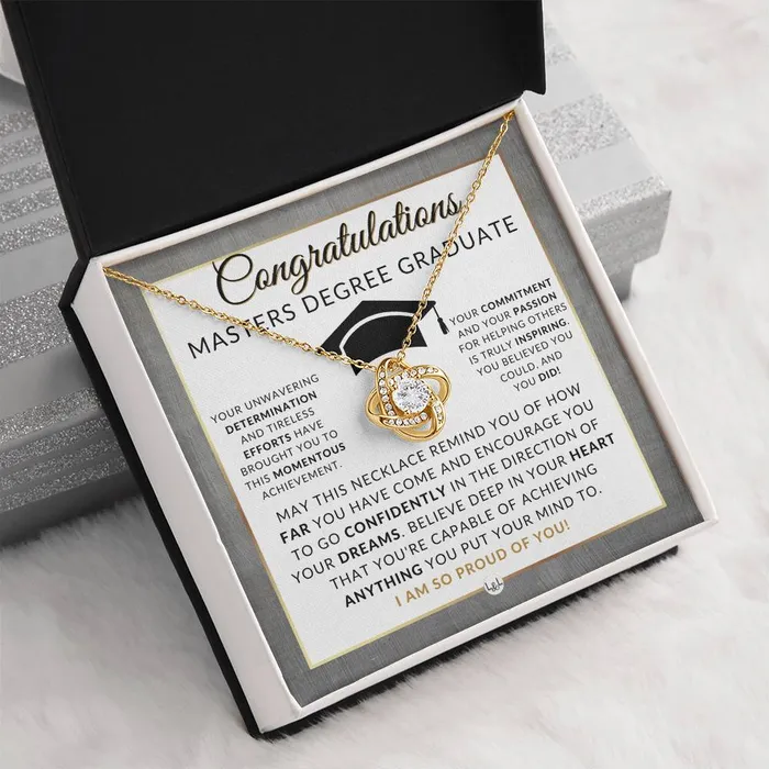 Necklaces Graduate Graduation Gift Idea For Her For Masters Degree Graduate Masters Graduation Gift For Her Pendant Necklace Heartfelt Message ShineOn Fulfillment