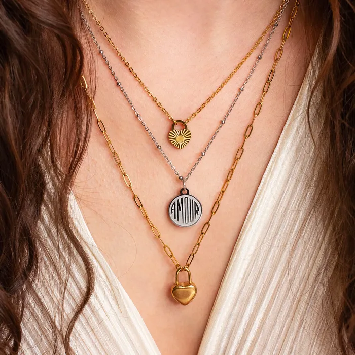 Necklaces Grayling Mimi Sunburst Heart Charm Necklace