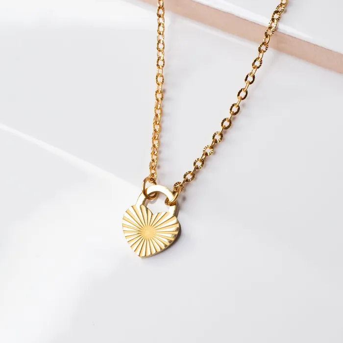 Necklaces Grayling Mimi Sunburst Heart Charm Necklace