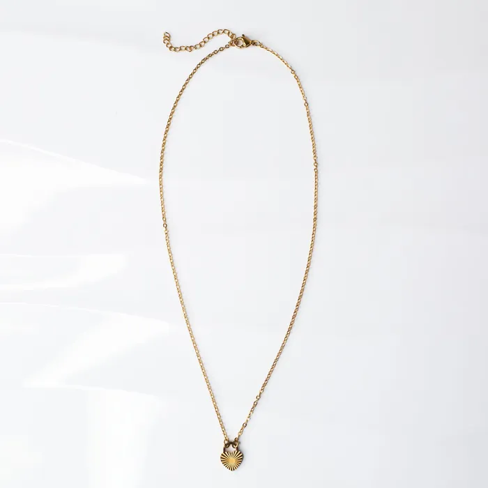 Necklaces Grayling Mimi Sunburst Heart Charm Necklace