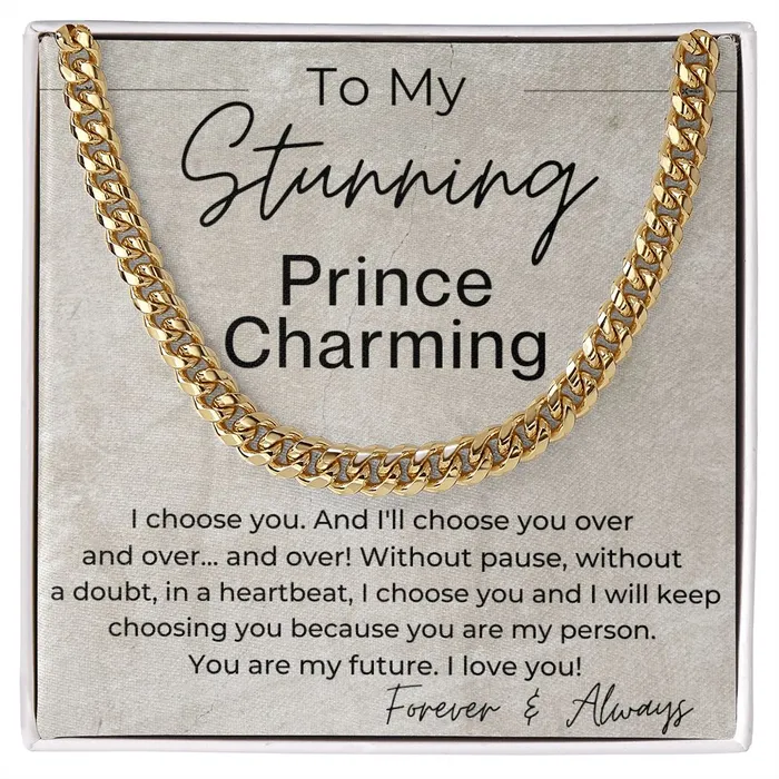 Necklaces I choose YOU without Pause Gift for Him Linked Chain Necklace ShineOn Fulfillment Necklaces I choose YOU without Pause Gift for Him Linked Chain Necklace ShineOn Fulfillment