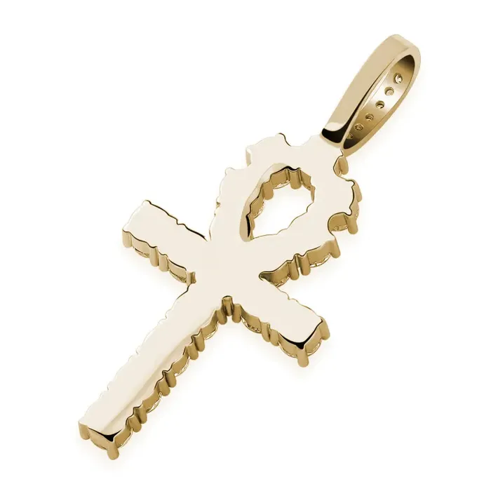 Necklaces Iced Ankh Pendant 925 Silver The Icetruck Necklaces Iced Ankh Pendant 925 Silver The Icetruck
