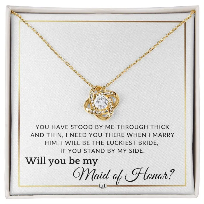 Necklaces Maid of Honor Proposal Wedding Party Necklace Gift From Bride I Need You There When I Marry Him Elegant White and Gold Wedding Theme ShineOn Fulfillment Necklaces Maid of Honor Proposal Wedding Party Necklace Gift From Bride I Need You There When I Marry Him Elegant White and Gold Wedding Theme ShineOn Fulfillment