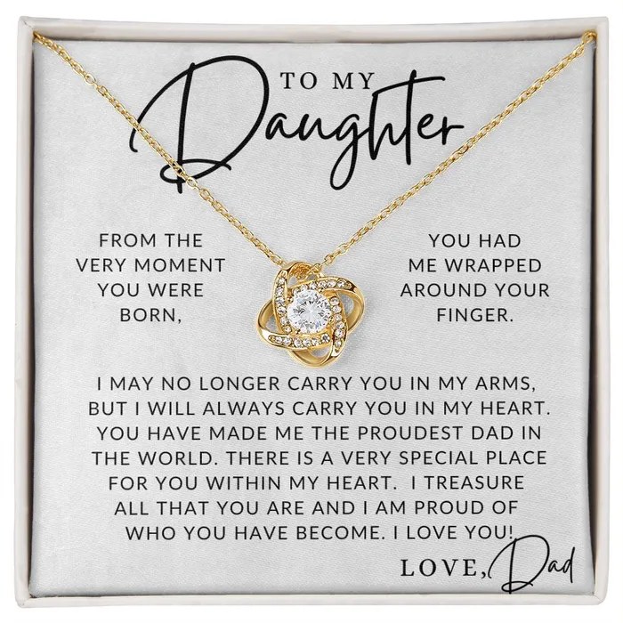 Necklaces Proudest Dad To My Daughter From Dad Father to Daughter Gift Christmas Gifts Birthday Present Graduation Necklace Valentines Day ShineOn Fulfillment