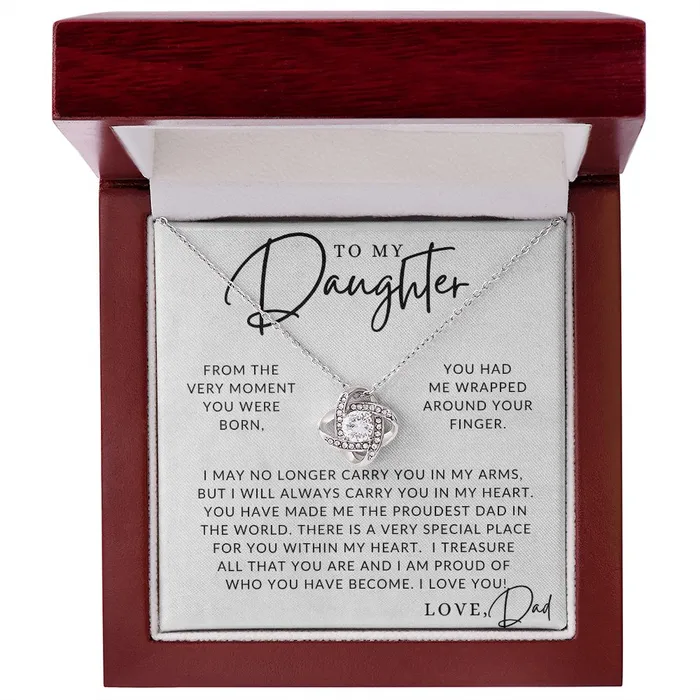 Necklaces Proudest Dad To My Daughter From Dad Father to Daughter Gift Christmas Gifts Birthday Present Graduation Necklace Valentines Day ShineOn Fulfillment