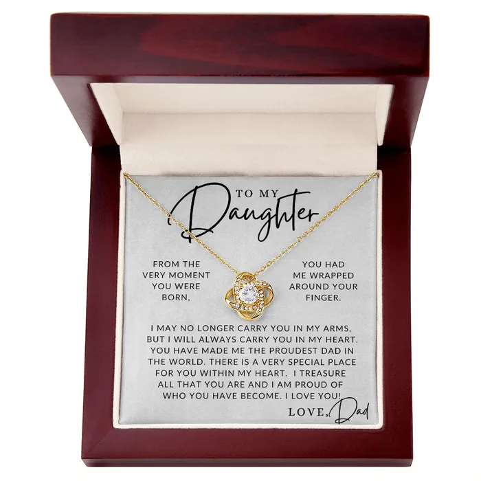Necklaces Proudest Dad To My Daughter From Dad Father to Daughter Gift Christmas Gifts Birthday Present Graduation Necklace Valentines Day ShineOn Fulfillment