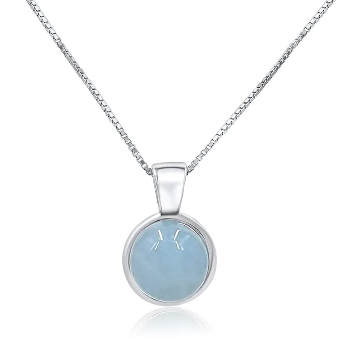 Necklaces Real Aquamarine Bezel Necklace Uniquelan Jewelry Necklaces Real Aquamarine Bezel Necklace Uniquelan Jewelry