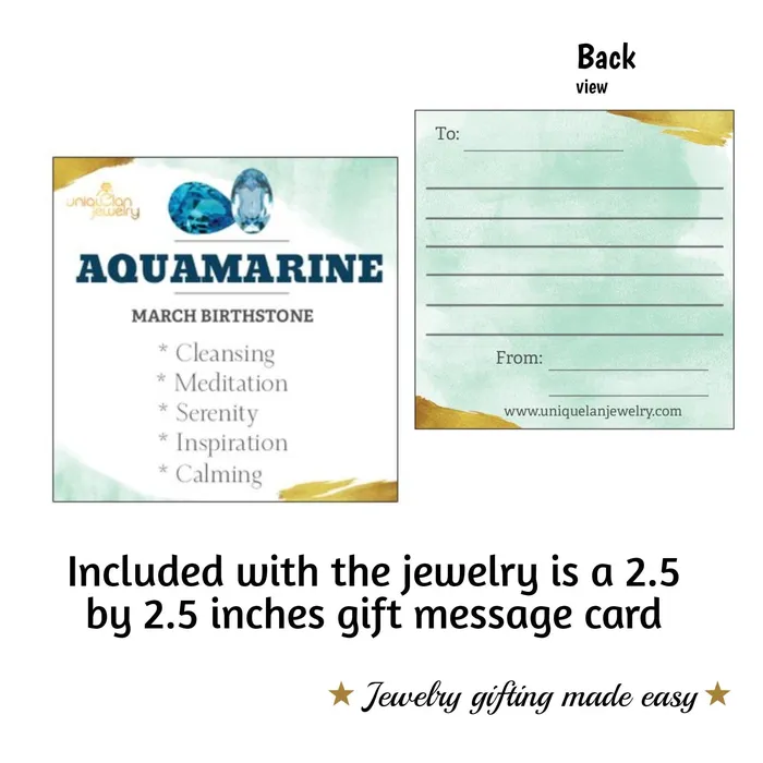 Necklaces Real Aquamarine Bezel Necklace Uniquelan Jewelry Necklaces Real Aquamarine Bezel Necklace Uniquelan Jewelry