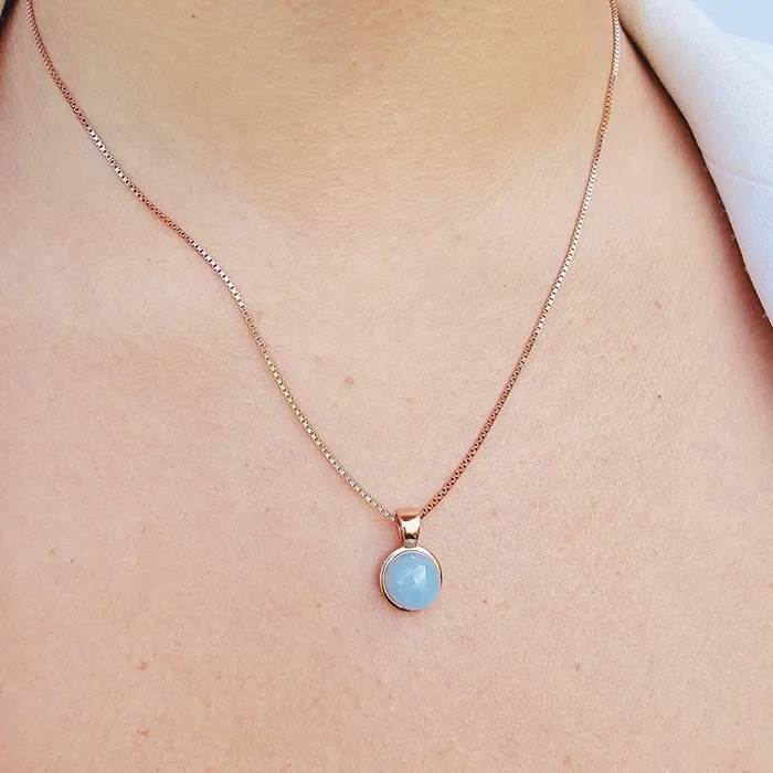 Necklaces Real Aquamarine Bezel Necklace Uniquelan Jewelry Necklaces Real Aquamarine Bezel Necklace Uniquelan Jewelry