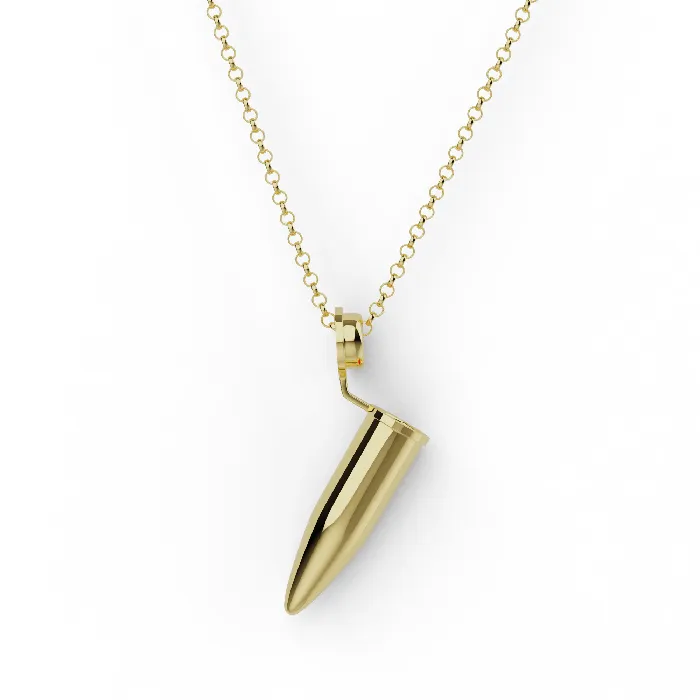 Necklaces sciencejewelry1824 eppendorf necklace gold vermeil