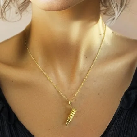 Necklaces sciencejewelry1824 eppendorf necklace gold vermeil