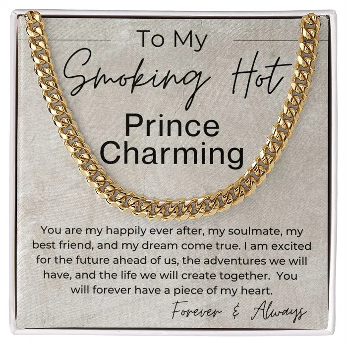 Necklaces ShineOn Fulfillment I Am Excited You Are My Happily Ever After Gift for Him Linked Chain Necklace Necklaces ShineOn Fulfillment I Am Excited You Are My Happily Ever After Gift for Him Linked Chain Necklace