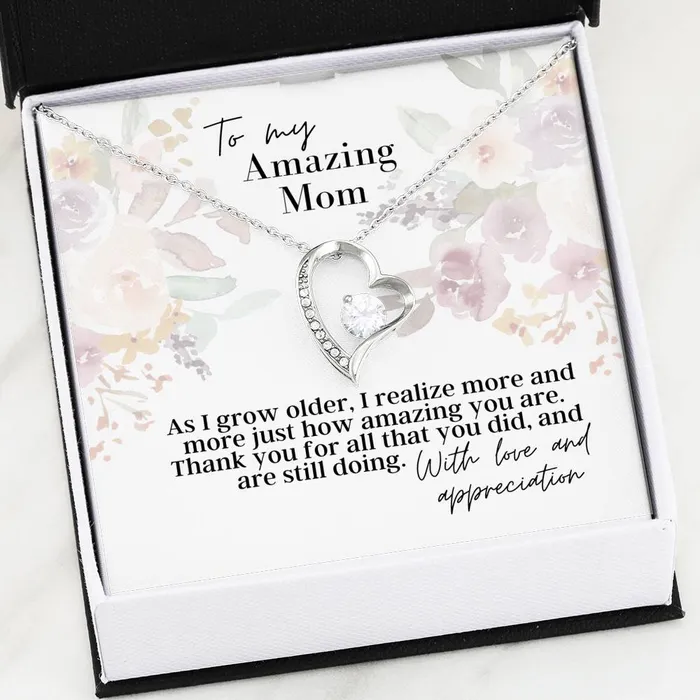 Necklaces ShineOn Fulfillment To My Amazing Mom Forever Love Pendant Necklace