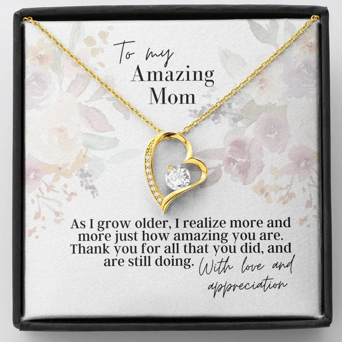 Necklaces ShineOn Fulfillment To My Amazing Mom Forever Love Pendant Necklace